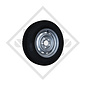 Wheel 185R14C TR603 with rim 5.50Jx14, suitable for all common trailer types