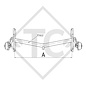 Braked axle 1300kg EURO PLUS axle type DELTA SIN 12