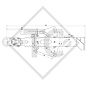 Commande de freinage avec semelle en V type ZAF 1.6-3, 800 à 1600kg, 48.29.581.075 Humbaur