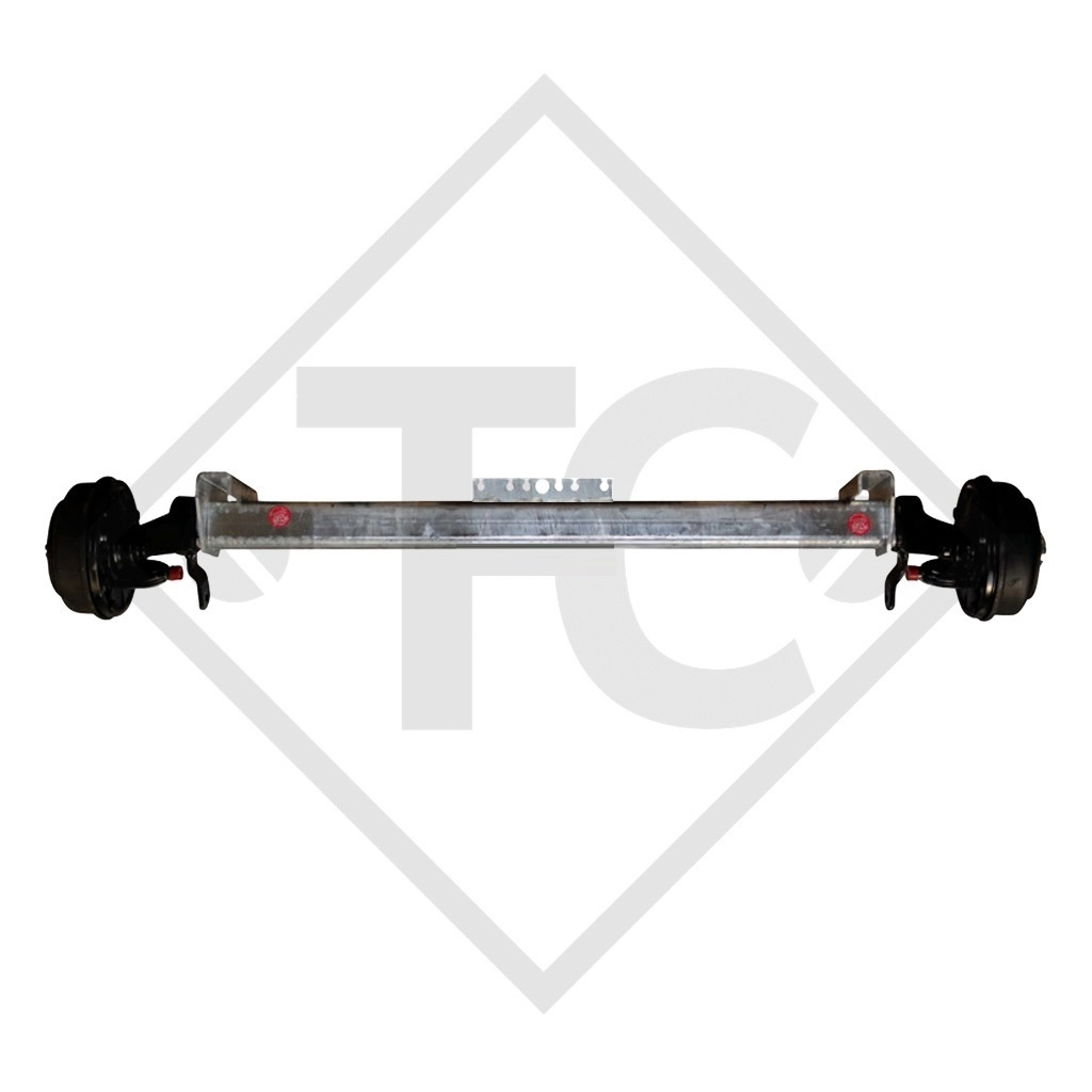 Braked axle SWING 1500kg axle type CB 1505, 46.27.379.747 HUMBAUR