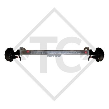 Essieu SWING 1350kg freiné type d'essieu SB14, 46.24.379.494, HUMBAUR