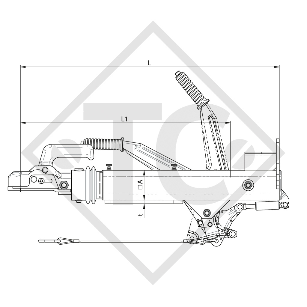 Auflaufeinrichtung V Typ W 35 / 35.2, 1750 bis 3100kg