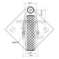 Jockey wheel ø48mm round PLUS, 1222221, for caravans, car trailers, machines for building industry