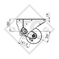 Achse gebremst 1300kg EURO Compact Achstyp B 1200-5, Sun Roller