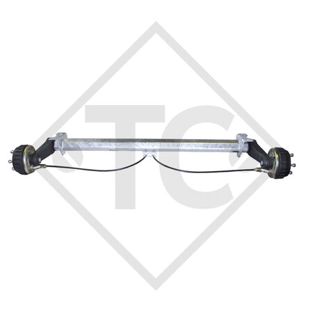 Braked axle EURO1 axle type B 850-5