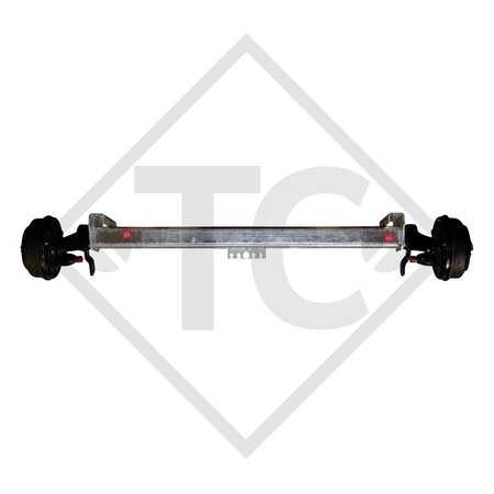 Braked axle SWING 1350kg axle type CB 1355, 46.25.379.461