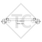 Essieu 750kg freiné type d'essieu B 700-5 - RTN-GOETT