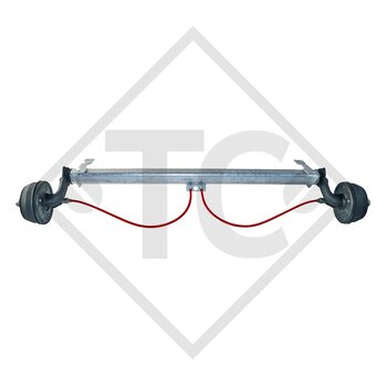 Braked axle 750kg axle type B 700-5  - RTN-GOETT