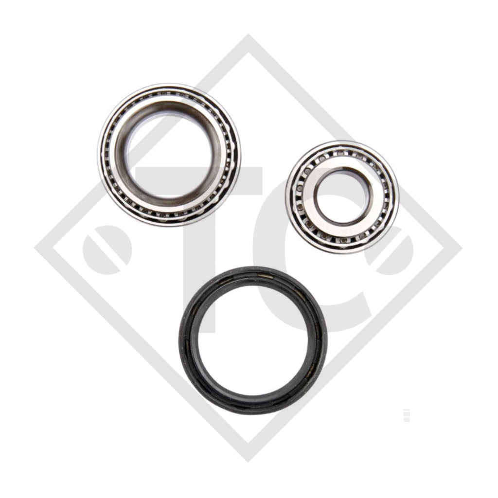 Set di cuscinetti a rulli conici ⌀17.4/39.8/13.8mm e ⌀29/50.2/14.2mm
