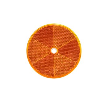 Round Yellow Reflector, 60mm