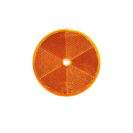 Round Yellow Reflector, 60mm
