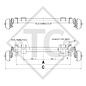 Achse gebremst 1300kg EURO COMPACT Achstyp B 1200-5, Brian James Trailers