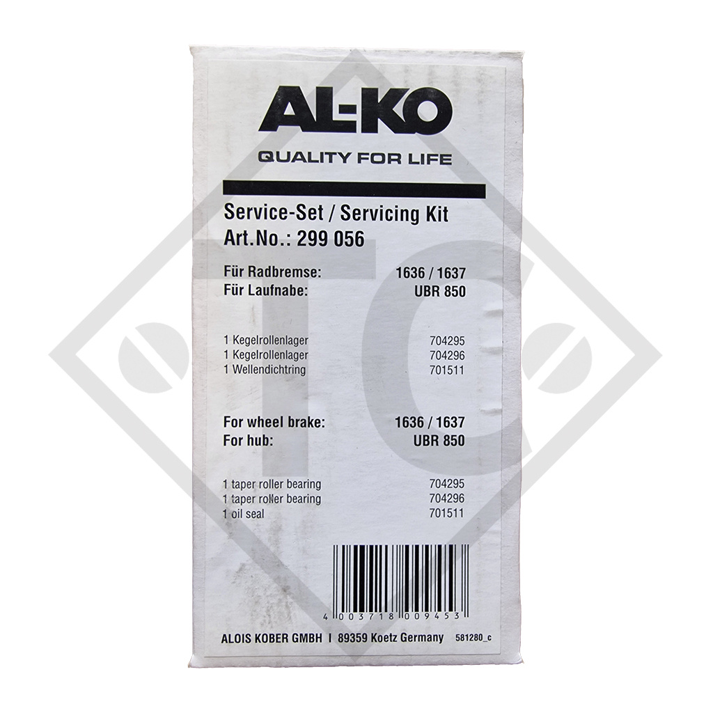 Set di cuscinetti a rulli conici ⌀17.4/39.8/13.8mm e ⌀29/50.2/14.2mm