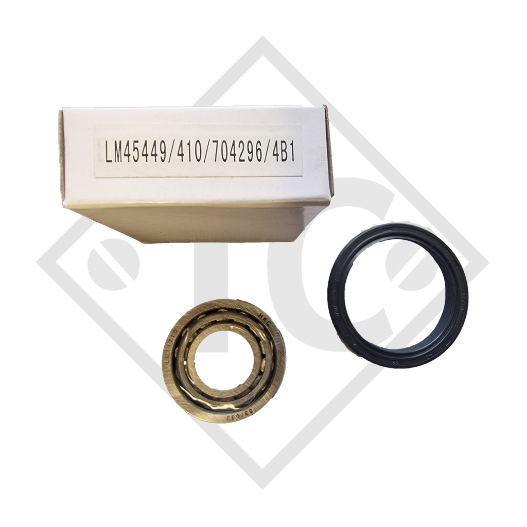 Set di cuscinetti a rulli conici ⌀17.4/39.8/13.8mm e ⌀29/50.2/14.2mm