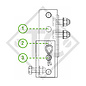 Height-adjustable holder 100mm