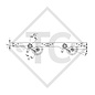 Achse Tandemaggregat gebremst 2000kg EURO COMPACT Achstyp 2xB 850-10