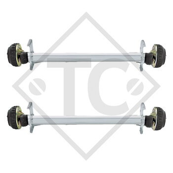Braked axle 1300kg EURO COMPACT 2x axle type B 1200-5