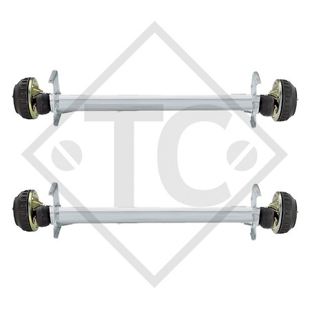 Assale frenato 1300kg EURO COMPACT 2x tipo di assale B 1200-5