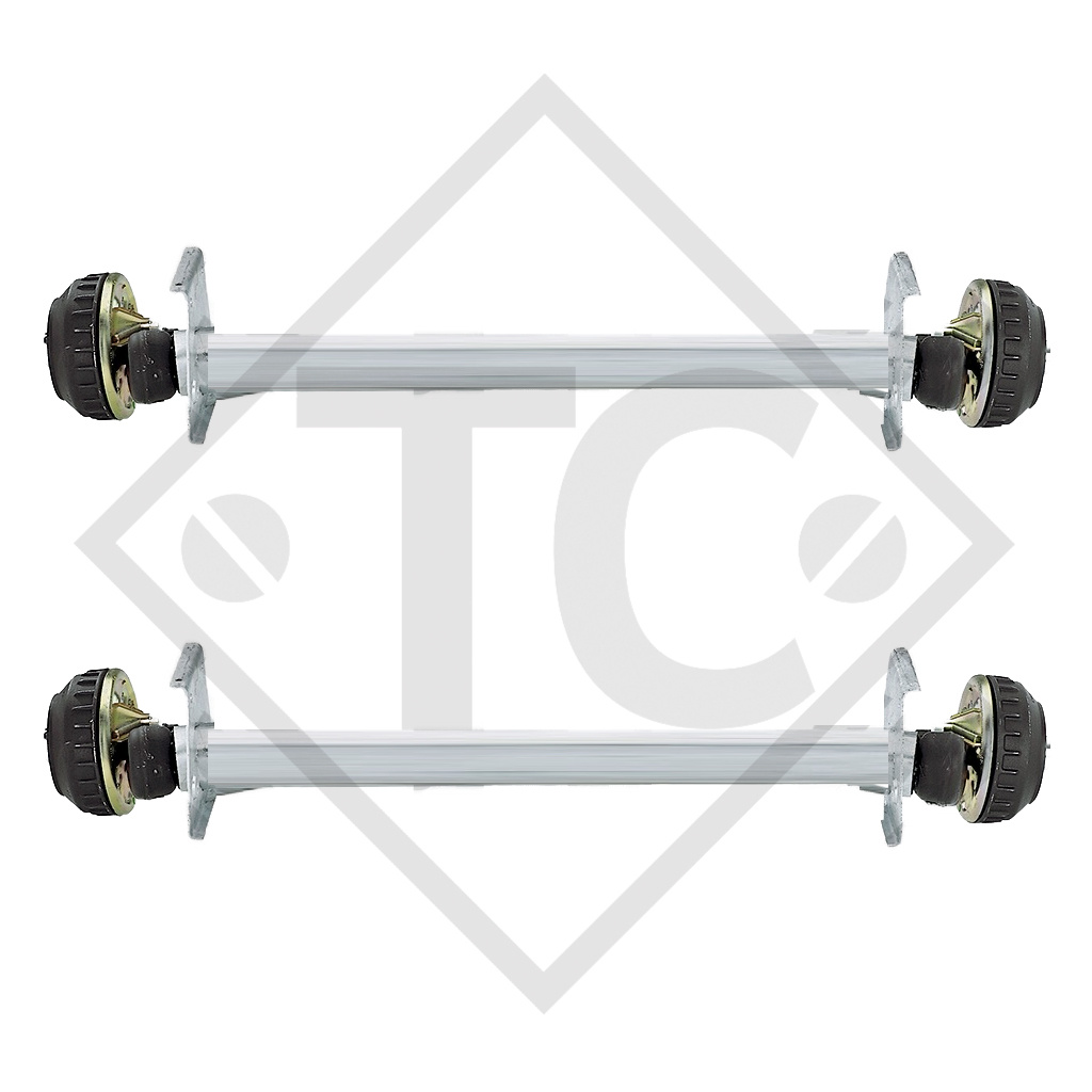 Essieu EURO COMPACT 1300kg freiné 2x type d'essieu B 1200-5