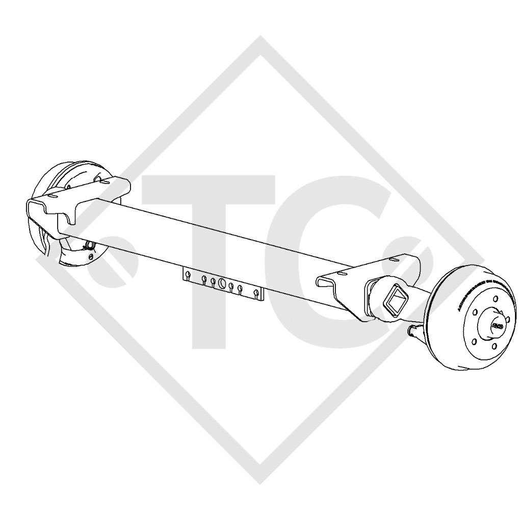 Essieu SWING 1500kg freiné type d'essieu CB 1505, 46.27.379.680