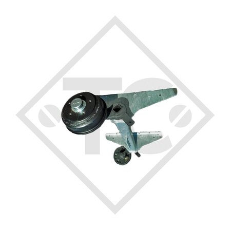 Essieu SWING 1350kg freiné type d'essieu WM 1300, 2250434, WM MEYER