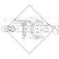 Commande de freinage avec semelle en V type ZAF 2.0-3, 1250 à 2000kg, 48.36.581.119, 48.36.581.127