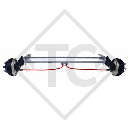 Assale frenato 1000kg EURO COMPACT tipo di assale B 1000-3 - FITZEL 200