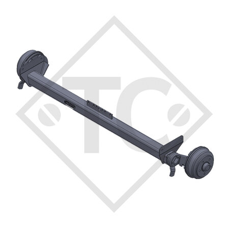 Braked axle SWING 1350kg axle type CB 1355, 46.24.379.427