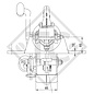 Enganche de inercia en V tipo ZAF 3.5-3, 2500 a 3500kg, 48.51.581.005