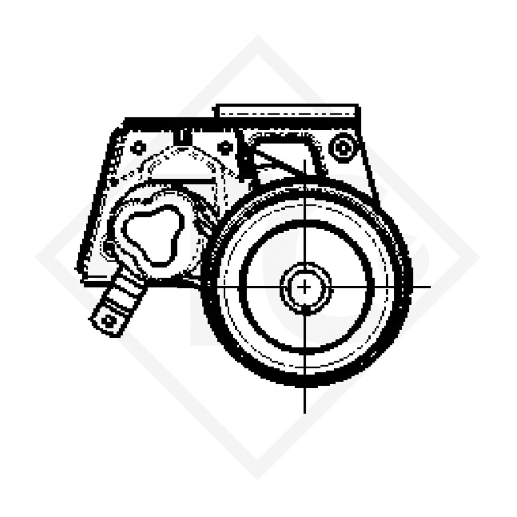Achse gebremst 1800kg EURO Plus Achstyp DELTA SI 18-1