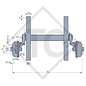 Braked axle 1350kg axle type WM 1350, 2250530, WM MEYER