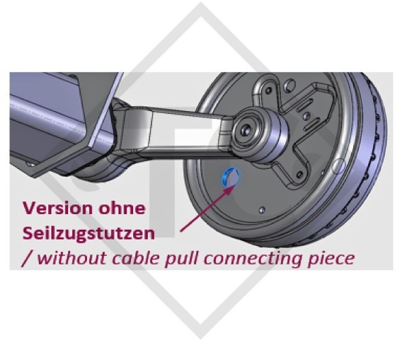 Bowden cable 8601798 attachable, thread M6 and yoke, without cable pull connecting piece