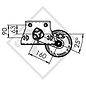Braked axle 900kg EURO1 axle type B 850-5 - DETHLEFFS RM2