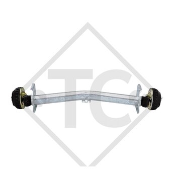 Braked axle 1360kg EURO Plus axle type DELTA SIN 12-3 - Bürstner
