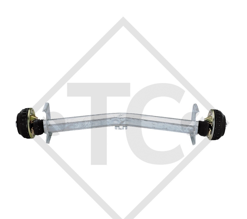 Achse gebremst 1360kg EURO Plus Achstyp DELTA SIN 12-3 - Bürstner