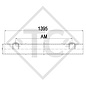 Eje sin frenos 1500kg tipo de eje DB 1500, 45.27.000.402