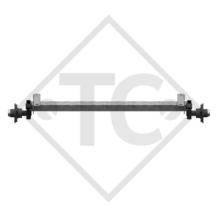 Essieu 400kg  non freiné type d'essieu 400-3