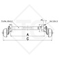 Assale frenato 850kg EURO COMPACT tipo di assale B 850-4