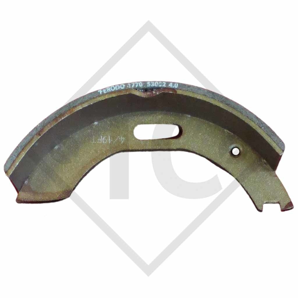 Kit mâchoires pour freins type S 2035-7 RASK, dimension des freins 200x35mm pour un essieu