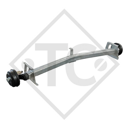 Assale frenato 1350kg / 1400kg tipo di assale SCB 1055, 46.25.379.959, 4013364