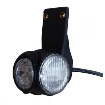 Luz de gálibo Superpoint 3 LED vers. soporte oscilante rojo / blanco / orange, izquierda 31-3309-057