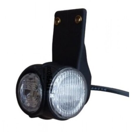 Luce d'ingombro Superpoint 3 LED vers. supporto pendolo rosso / bianco / orange, sinistra 31-3309-057