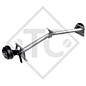 Braked axle 1050kg / 1400kg axle type SCB 1054, 46.21.379.924 - REPRODUCTION, NO LONGER AVAILABLE AS ORIGINAL!