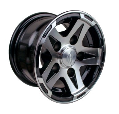 trailer aluminium rim 6.00x10 H2, 5/67/112, ET -4, suitable for all common trailer types