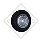 Wheel 135/80R13 R701 M+S with rim 4.50Jx13 H2 - 135R13, suitable for all common trailer types