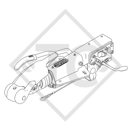 Commande de freinage avec semelle en V type ZAF 3.0-3, 1800 à 3000kg, 1804384, 1731585