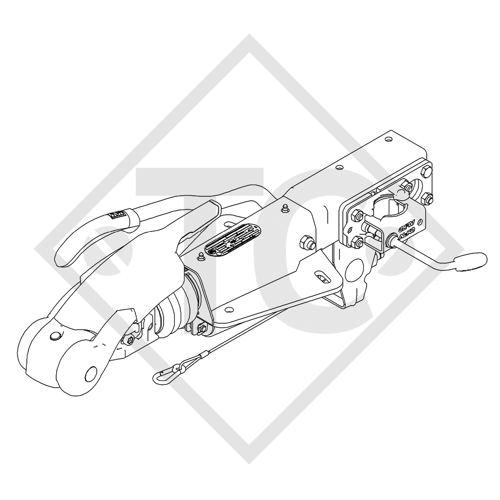 Auflaufeinrichtung V Typ ZAF 3.0-3, 1800 bis 3000kg, 1804384, 1731585