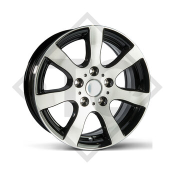 trailer aluminium rim 6.00Jx15, 5/67/112, ET +30