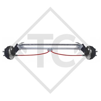 Eje con freno 1350kg EURO COMPACT tipo de eje B 1200-6 estancos, Cresci