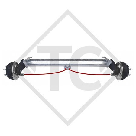 Assale frenato 1350kg EURO COMPACT tipo di assale B 1200-6 impermeabile, Cresci